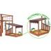 Детская площадка для дачи Савушка КУБ-4 Махагон с гамаком для йоги