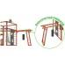 Детская площадка для дачи Савушка КУБ-4 Махагон с гамаком для йоги