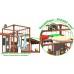 Детская площадка для дачи Савушка КУБ-4 Махагон с гамаком для йоги