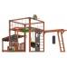 Детская площадка для дачи Савушка КУБ-4 Махагон с подушками