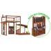 Детская площадка для дачи Савушка КУБ-4 Махагон с подушками