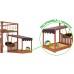 Детская площадка для дачи Савушка КУБ-4 Махагон с подушками