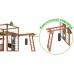 Детская площадка для дачи Савушка КУБ-4 Махагон с подушками