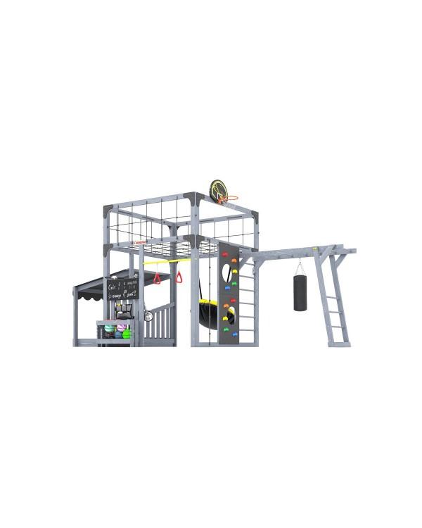 Детская площадка для дачи Савушка КУБ-4 Серый