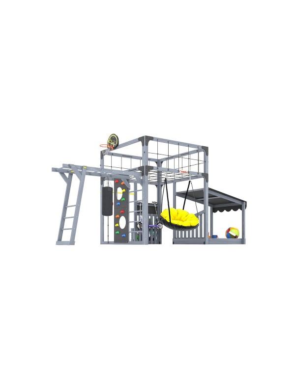 Детская площадка для дачи Савушка КУБ-4 Серый