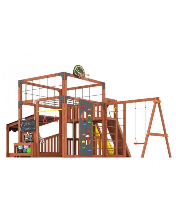 Детская площадка для дачи Савушка КУБ-5 Махагон