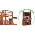 Детская площадка для дачи Савушка КУБ-5 Махагон