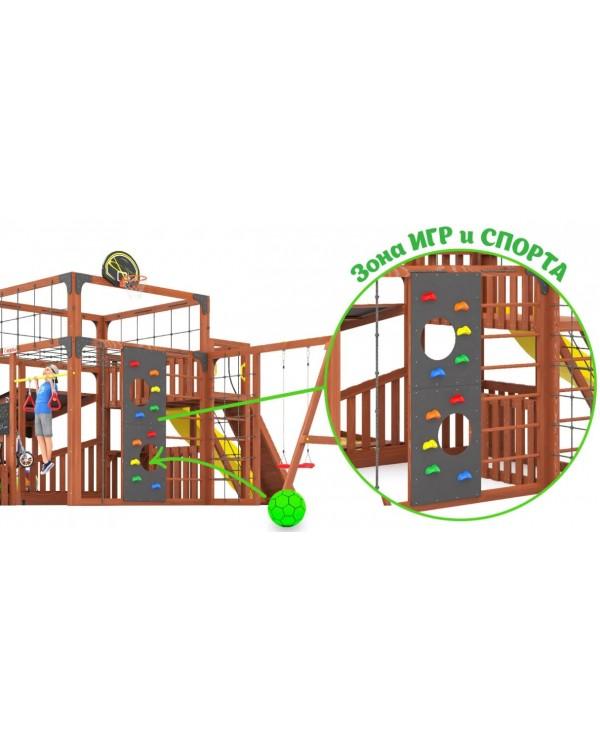 Детская площадка для дачи Савушка КУБ-5 Махагон