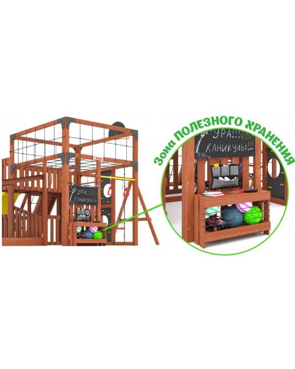 Детская площадка для дачи Савушка КУБ-5 Махагон