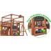 Детская площадка для дачи Савушка КУБ-5 Махагон