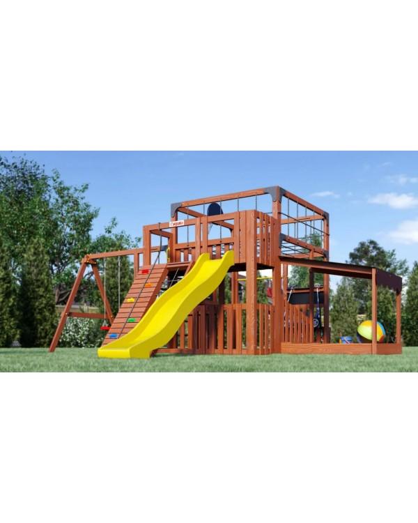 Детская площадка для дачи Савушка КУБ-5 Махагон