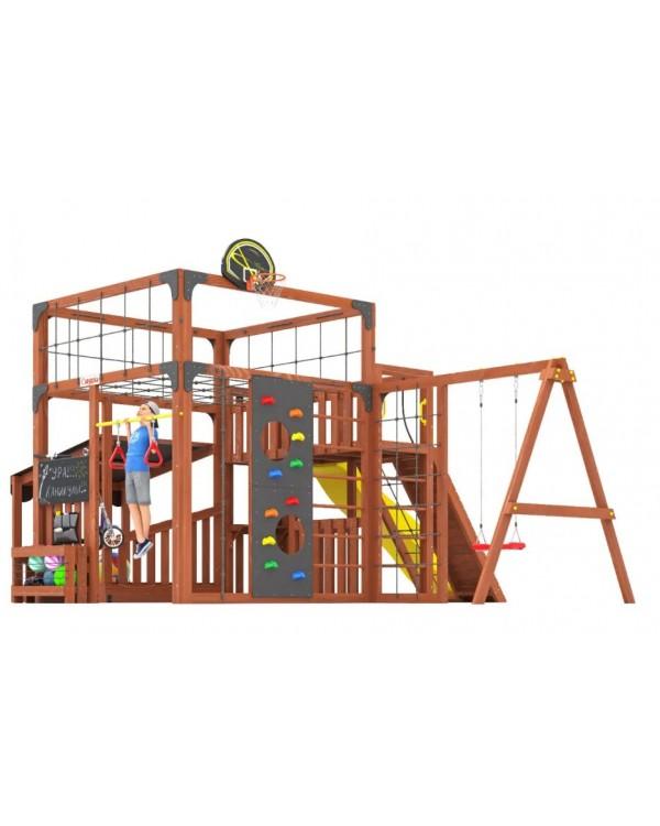 Детская площадка для дачи Савушка КУБ-5 Махагон