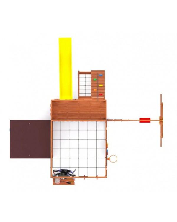 Детская площадка для дачи Савушка КУБ-5 Махагон