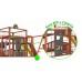 Детская площадка для дачи Савушка КУБ-5 Махагон  с подушками