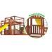 Детская площадка для дачи Савушка КУБ-5 Махагон  с подушками