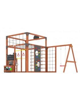 Детская площадка для дачи Савушка КУБ-6 Махагон