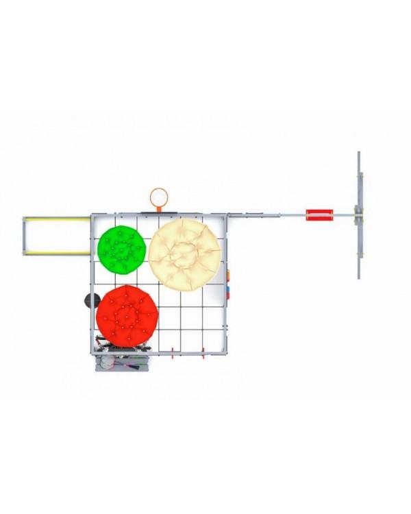 Детская площадка для дачи Савушка КУБ-6 Серый с подушками