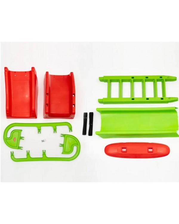 Горка Doloni Большая 014550/1 салатовый красный