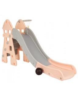 Горка-комплекс Pituso Замок L-DT02 бежевый серый