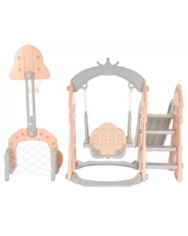 Горка-комплекс Pituso Замок L-DT05 бежевый серый