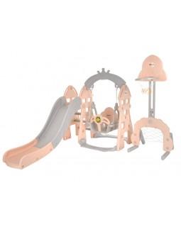 Горка-комплекс Pituso Замок L-DT05 бежевый серый