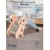 Горка-комплекс Pituso Мопсик с баскетбольным кольцом FE-HT-XG0-beige