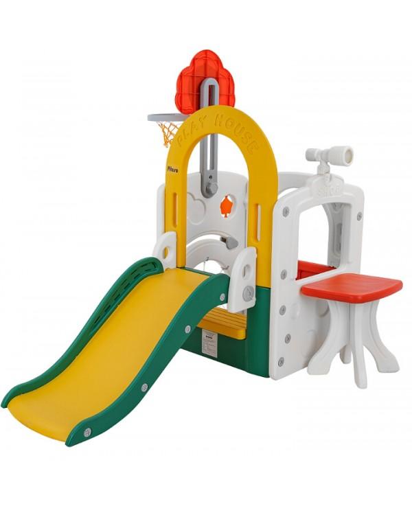 Горка-комплекс Pituso Fun Space FE-HT-TQK01 зеленый желтый