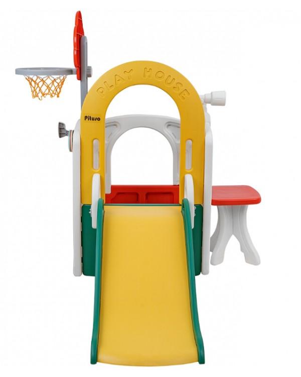 Горка-комплекс Pituso Fun Space FE-HT-TQK01 зеленый желтый