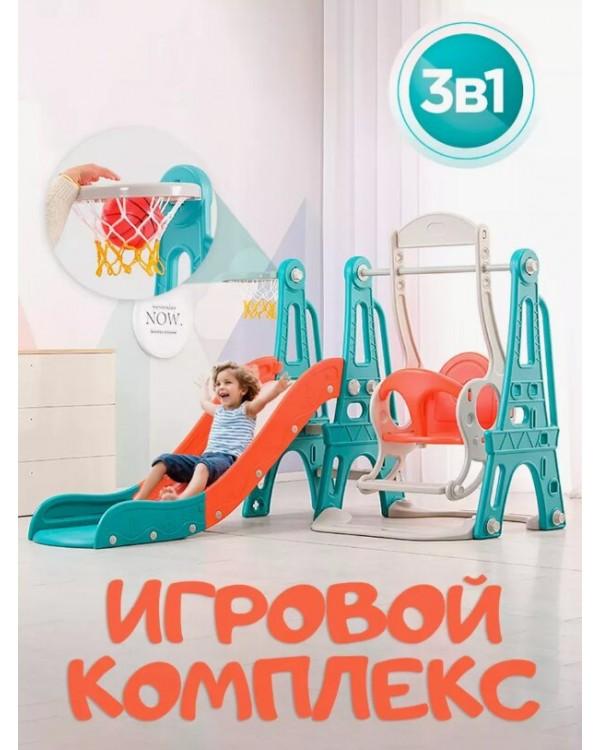Горка-комплекс Sundays Эйфелева башня A30020 красный