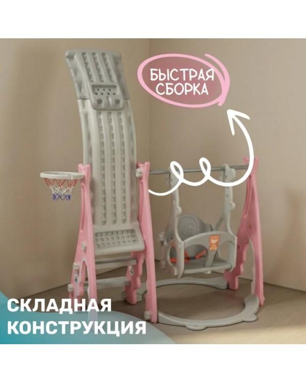 Горка-комплекс Sundays Акула WJ-A10044 розовый
