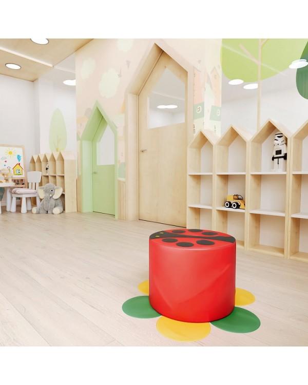 Мягкий пуфик Божья коровка ДМФ-МК-01.11.00