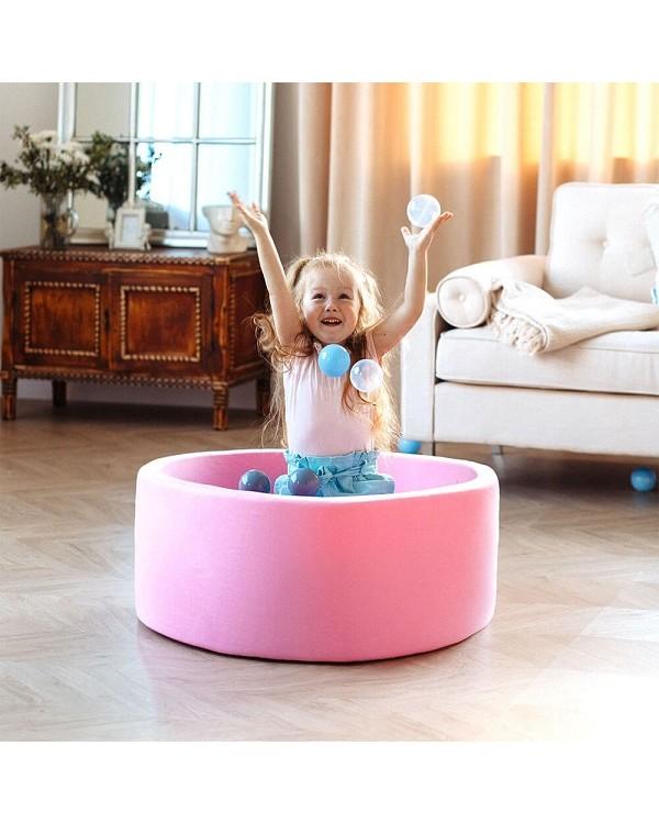 Сухой бассейн Romana Easy ДМФ-МК-02.53.03 розовый с розовыми шариками