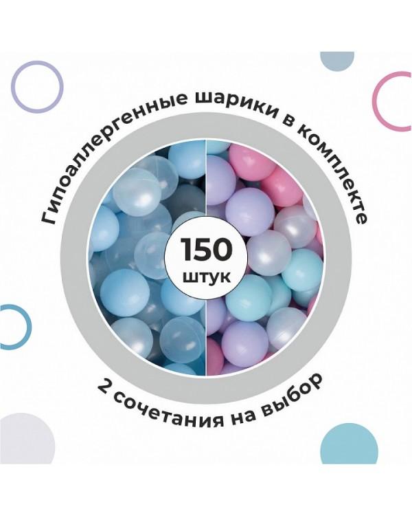 Сухой бассейн Romana Easy ДМФ-МК-02.53.03 серый с серыми шариками