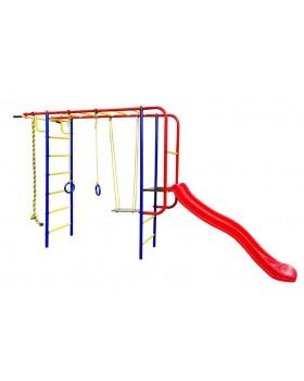 Уличный спортивный комплекс Пионер дачный Лето с горкой 1,7 м