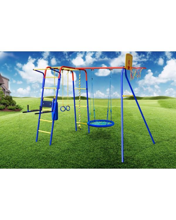 Уличный спортивный комплекс для дачи Пионер Юла Макси с гнездом 80М