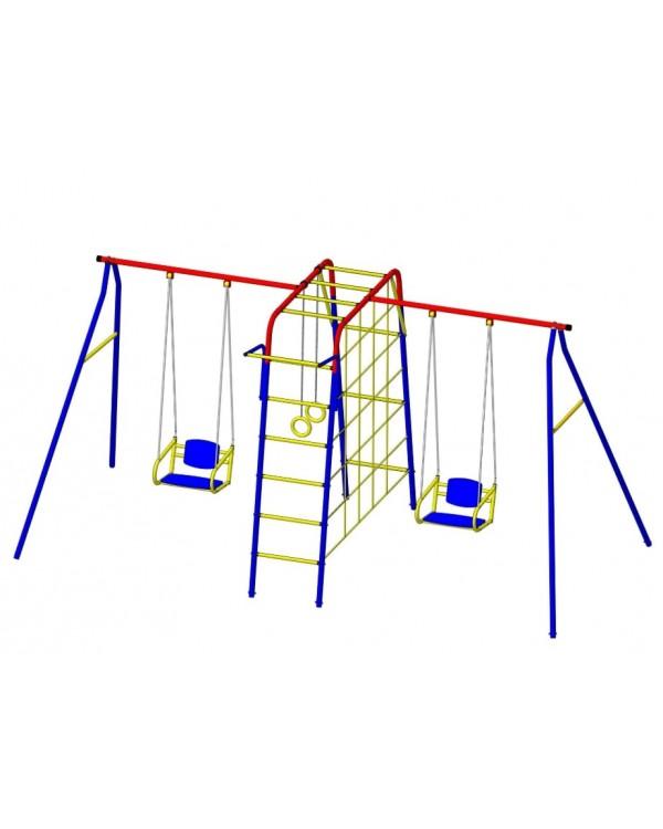 Уличный спортивный комплекс для дачи Пионер-дачный Юла ЦК-2М плюс с сеткой