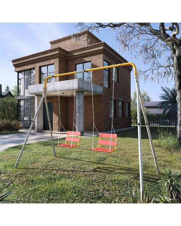 Качели двойные ЦК Romana R.103.28.04 серый желтый