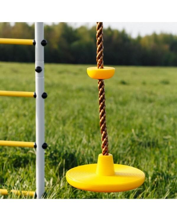 Дачный комплекс Romana Каркас для качелей-PRO комплект №5.3 серый жёлтый