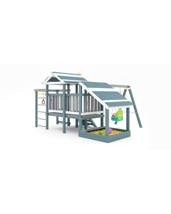 Детская спортивная площадка для дачи Савушка Baby Play 12 Индиго Детская спортивная площадка для дачи Савушка Baby Play 12 Индиго