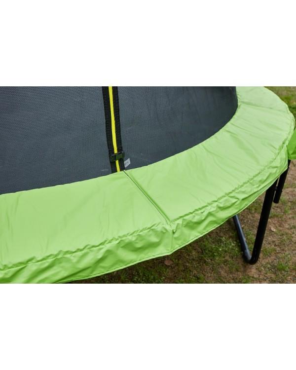 Батут Atlas Sport 252 см (8ft) с внутренней сеткой и лестницей GREEN