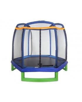 Батут Atlas Sport 210 см с внешней сеткой без лестницы BLUE